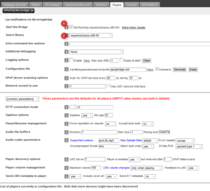 Configuration module UPnP/DLNA