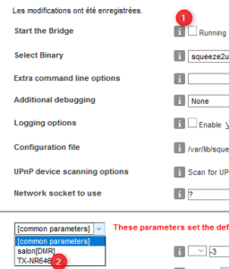 configurer un des périphériques