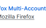 Gestion de profil sous Firefox - Les Containers