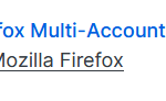 Firefox Multi-Account Containers