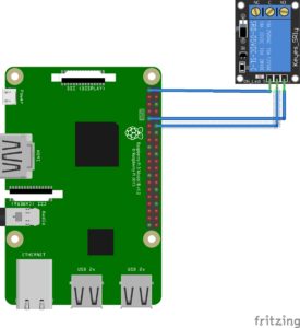 raspberry pi piCorePlayer avec 1 relais